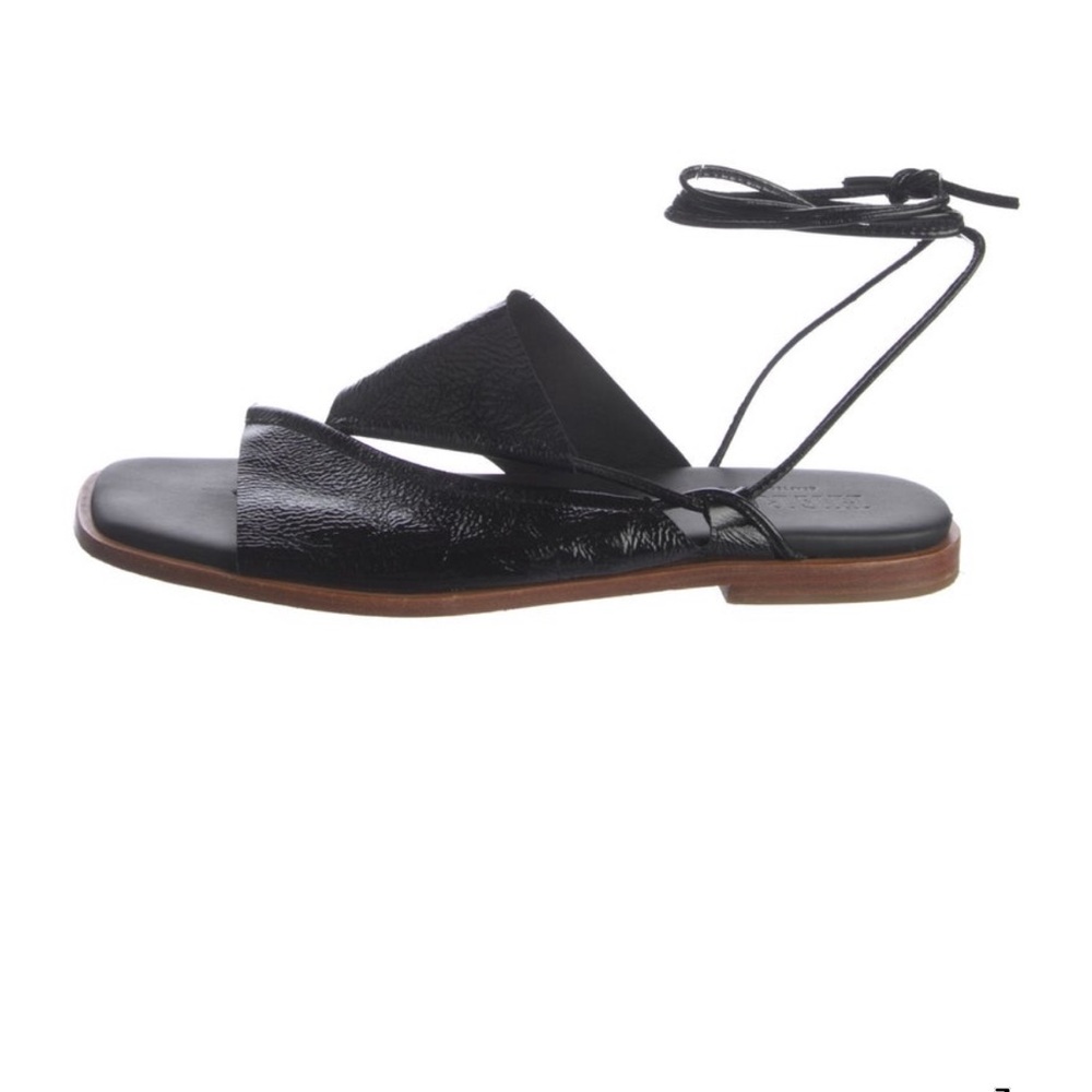 Hereu - Black Leather Sandals